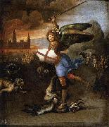 RAFFAELLO Sanzio St Michael and the Dragon oil painting on canvas